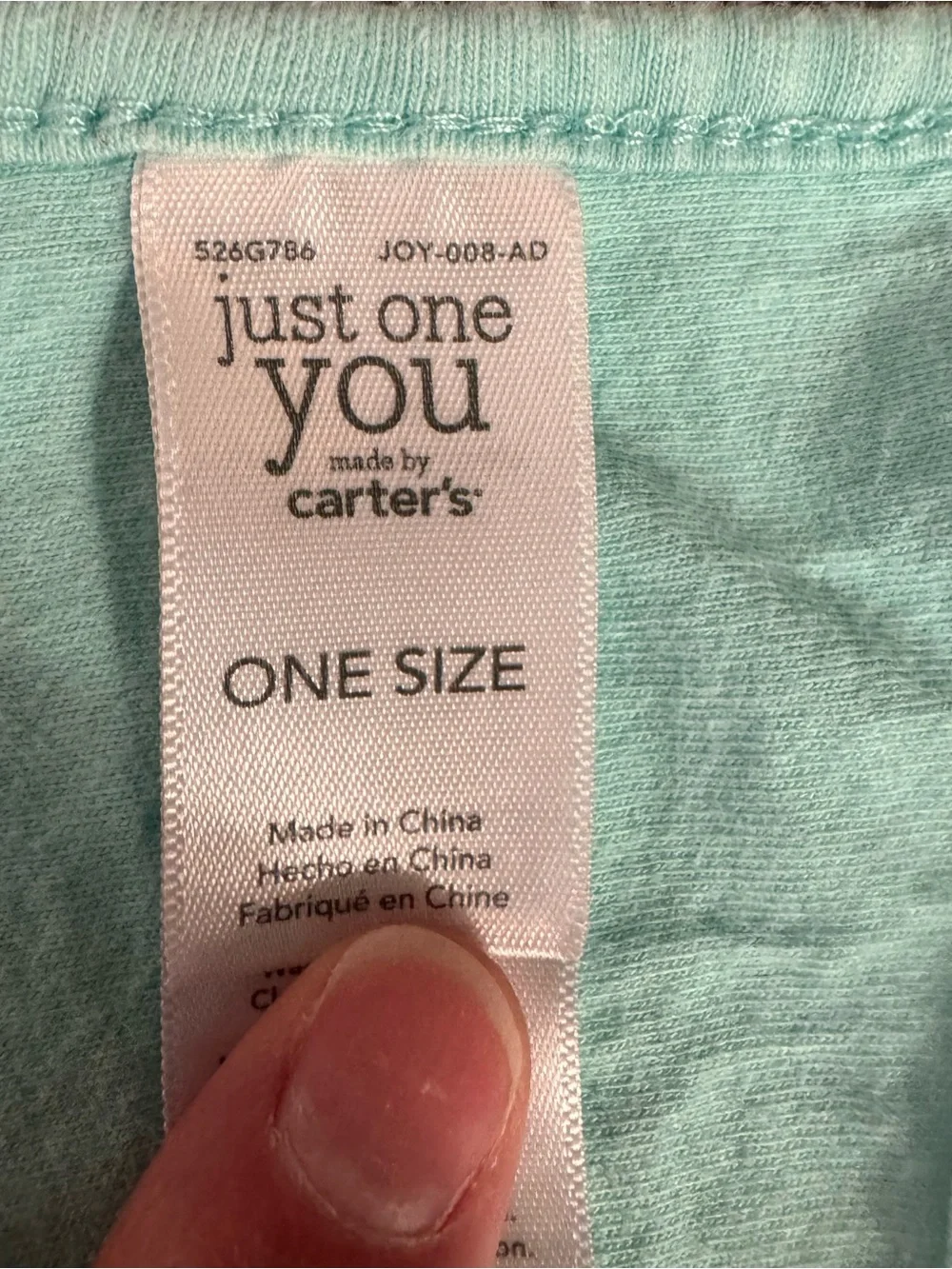 just one you for Carter's Baby Bib Lot of 2 Auntie Loves Me Teal Happy Kind